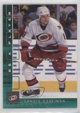 2001-02 ITG Be A Player Memorabilia Emerald /10 Sandis Ozolinsh #72