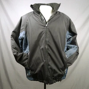 Lands' End wasserdichte isolierte Winterjacke mit Kapuze grau durchgehender Reißverschluss Herren Large - Bild 1 von 22