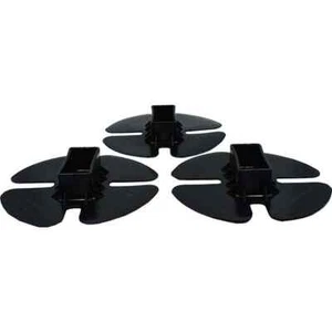 Confezione da 3 tappi finali per pali di supporto installazione avvolgimento termoretraibile - Foto 1 di 6