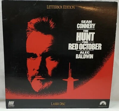 The Hunt For Red October LaserDisc Letterbox Edition 2 Discs Connery  Baldwin - Image 1 of 4