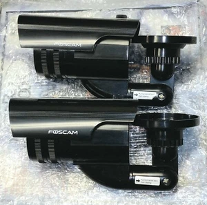 Set Of 2 Foscam Decoy Security Camera's Black - Picture 1 of 5