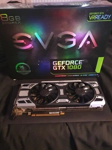 EVGA GTX 1080 Graphics Card 8GB GDDR5X - Picture 1 of 2