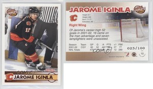 2002-03 Pacific Complete Red /100 Jarome Iginla #10 HOF