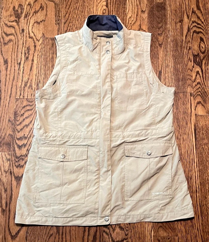 Chaleco Exofficio Sol Cool Fly Q para mujer grande viaje pesca senderismo Foto 1 de 4