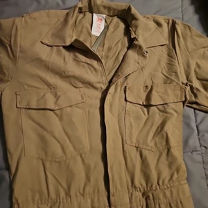 Elion Uniform Flame Retardant 100% Nomex 40 42 Medium USA Tan - Picture 1 of 15