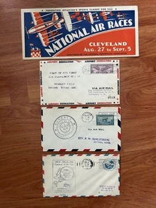 United States 1929 - 1932 " Aviation Show " On Old Four Covers - Mint & Used. - Picture 1 of 2