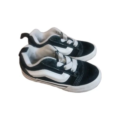 Vans Knu Skoolelastic кружева черный белый размер 9 ребенка ясельного возраста обувь фургоны - Изображение 1 из 4