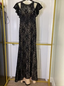 MoriLee Lace Formal Dress With Black AB Stones  - Picture 1 of 7