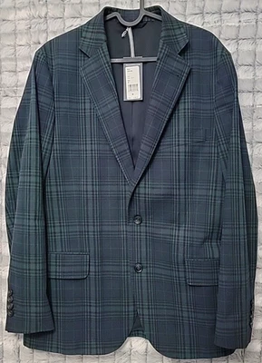Vineyard Vines Black Watch Tartan Blazer Men's 38 Green & Blue Plaid Jacket - Image 1 of 4