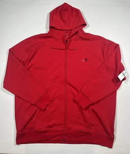Nuevo Polo Ralph Lauren Sudadera con Capucha Para Hombres 3XLT Rojo Cremallera Completa Grande y Alto Bordado Poni - Imagen 1 de 9