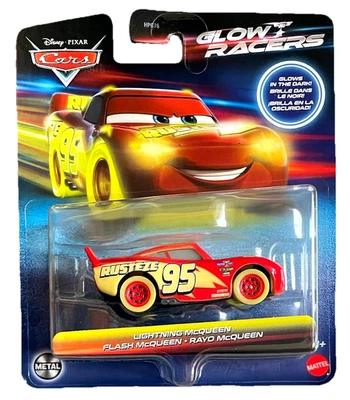 MATTEL Cars Lightning McQueen Glow Racers Kinder Modellauto Spielzeug Disney 1:55 Pixar