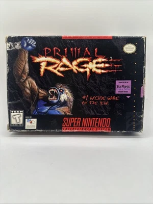 Primal Rage Super Nintendo SNES Original Box No Manual - Image 1 of 4