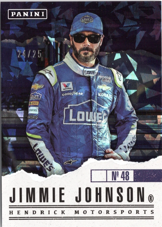 2017 Panini Father's Day Jimmie Johnson 24/25 Foil Hendrick #35 L👀k! - Image 1 of 2