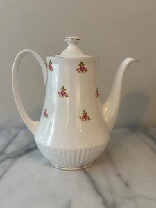 Ditsy Rose Floral Bone China Coffee Pot - Picture 1 of 3