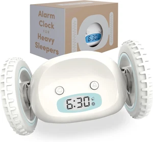 Reloj despertador extra fuerte para durmientes pesados con ruedas rueda huye vibrando - Imagen 1 de 12