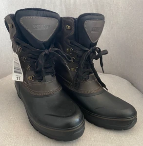 Stivali Khombu isolati metà polpaccio anatra Kenny taglia US 11M marrone - Foto 1 di 9