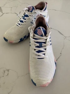 K-Swiss Tennis Donna Hypercourt Supreme Taglia 8,5 Bianco Rosa Blu *Leggi* - Foto 1 di 21