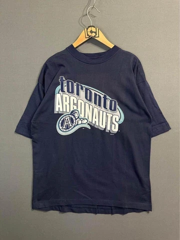 Vintage Toronto Argonauts T shirt Mens Medium fits Large deadstock w tag Cover
