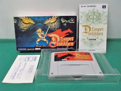 SNES -- Super Drakkhen -- Can save data! Boxed. Super famicom. Japan game. 14327 - Image 1 of 4