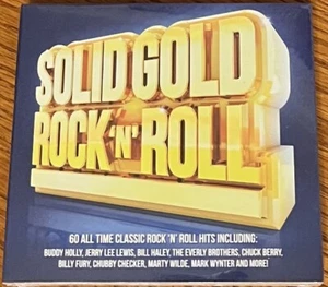 VARIOUS ARTISTS "SOLID GOLD ROCK 'N' ROLL" BRAND NEW 2016 UK 3CD ALBUM IMPORT - Imagen 1 de 2