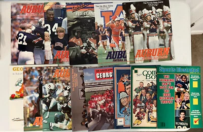 1985 Auburn Football Programs Bo Jackson ENTIRE SEASON including Cotton Bowl - Image 1 of 4