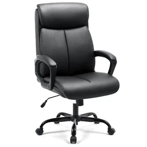 Ergonomischer Bürostuhl aus Kunstleder – Komfort bis 140 kg tragen - Bild 1 von 9