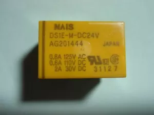 1x Relè Oro 24V 1xUM 250V 2A NAIS DS1E-M-DC24 #20-33/4 - Foto 1 di 4