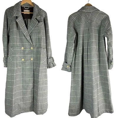 Abrigo Free People WE THE FREE Liberty Plumero Mezcla Lana Cuadros Talla Pequeña Foto 1 de 4