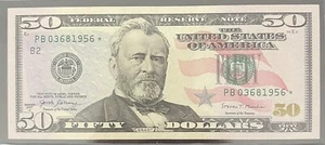 2007 $50 Star Notes. 6 Consecutive Numbers. - Picture 1 of 7