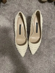 French Connection Elmyra Studded Pointed Toe Heels size 8.5 - Picture 1 of 5