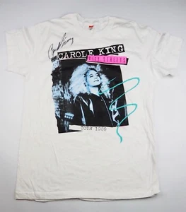 1989 CAROLE KING original concert T-shirt - crisp unworn — signed — Large - Picture 1 of 5