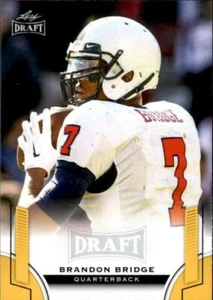 Brandon Bridge 2015 Leaf Draft Gold Parallel Card #09 - Picture 1 of 2