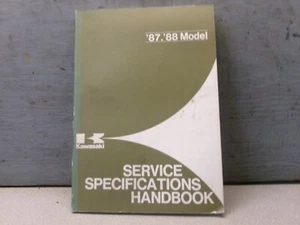 MANUAL DE ESPECIFICACIONES DE SERVICIO KAWASAKI 1987-1988 FABRICANTE DE EQUIPOS ORIGINALES 99926-1012-01 - Imagen 1 de 5
