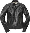 Black-Cafe London Ilam Ladies Motorcycle Leather Jacket XL 
