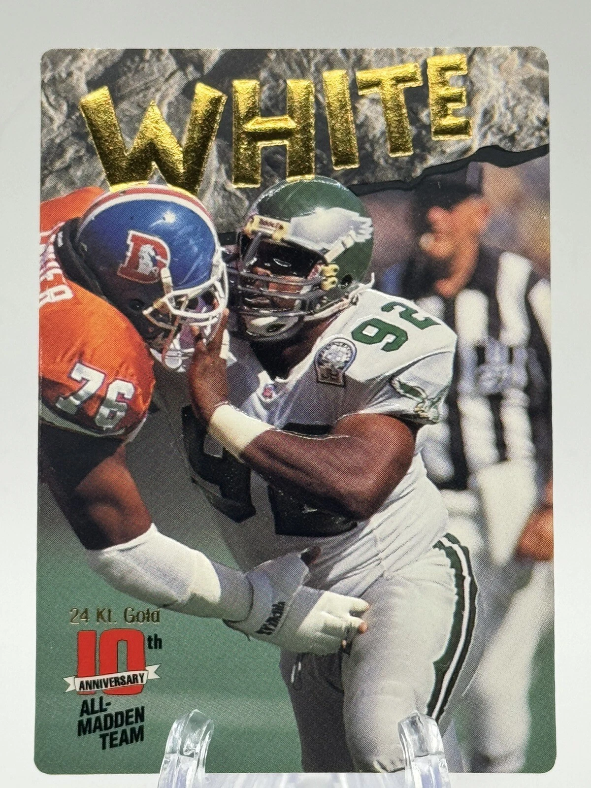 1993 Action Packed All Madden Reggie White 24k Gold Parallel 1195/1750
