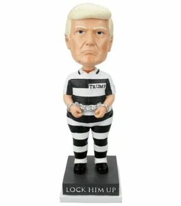 Donald Trump Bobblehead Bobble head Lock Him Up Doll NEW in Box Rare bobbleheads - Picture 1 of 4