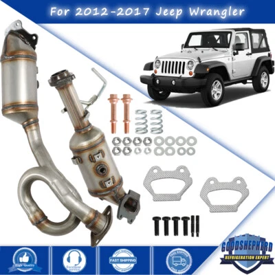 Convertidor catalítico de escape izquierdo y derecho para Jeep Wrangler 2012/13-2017 3,6 L V6 Foto 1 de 4
