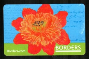 BORDERS Flower ( 2009 ) Gift Card ( $0 ) - Picture 1 of 1