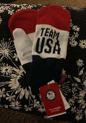 Nuevo con etiquetas Mitones Old Navy Equipo Olímpico de Invierno EE. UU. Talla Única F Todo Rojo, Blanco, Azul T8 Foto 1 de 4