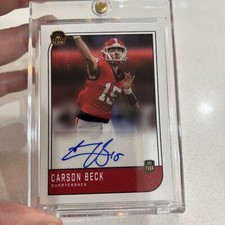 Carson Beck Super Glow Auto Georgia Bulldogs Football Autograph Card