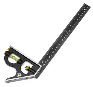 WEN ME144L 12-Inch Aluminum Combination Square with Bubble Level - Picture 1 of 4