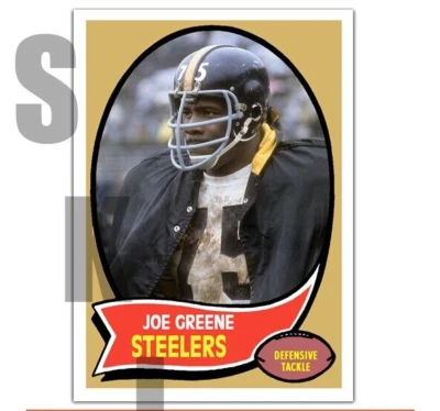 1970 STCC #293 Joe Greene Pittsburgh Steelers Salón de la fama Norte de Texas Personalizado Foto 1 de 2