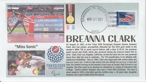 6° Cachets 2020 Paralympics Gold Medal USA Breanna Clark Women's 400m - Picture 1 of 1