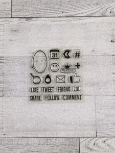Close To My Heart Clear Premium Decorative Stamps Emojis A1159 LOL Everyday Life - Picture 1 of 4