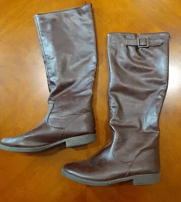 Botas de montar marrón montaje bambú talla 9 Foto 1 de 4