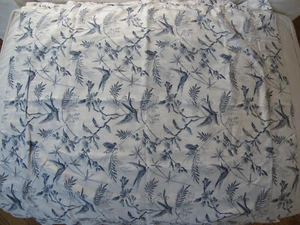 Chambers Italy Blue and White "Birds"Full Duvet Cover and 2 Euro Shams. - Picture 1 of 9