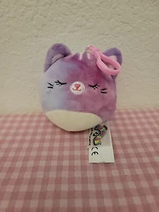 Squishmallow 3,5" Clip On Caeli The Cat Krawattenfärbung 2021 Cracker Fass - Bild 1 von 7