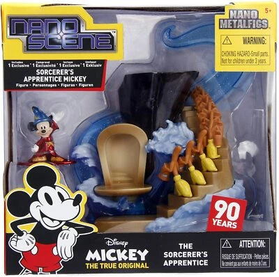 BRAND NEW DISNEY MICKEY MOUSE SORCERERS APPRENTICE NANO METALS SCENE MINI PLAYSE