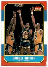 1986-87 Fleer Set Break Darrell Griffith Utah Jazz #42