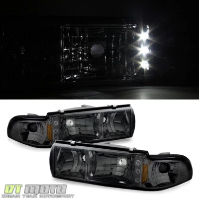 Juego de faros LED 2 en 1 para Chevy Caprice Impala 1991-1996 + luces de señal de esquina Foto 1 de 4